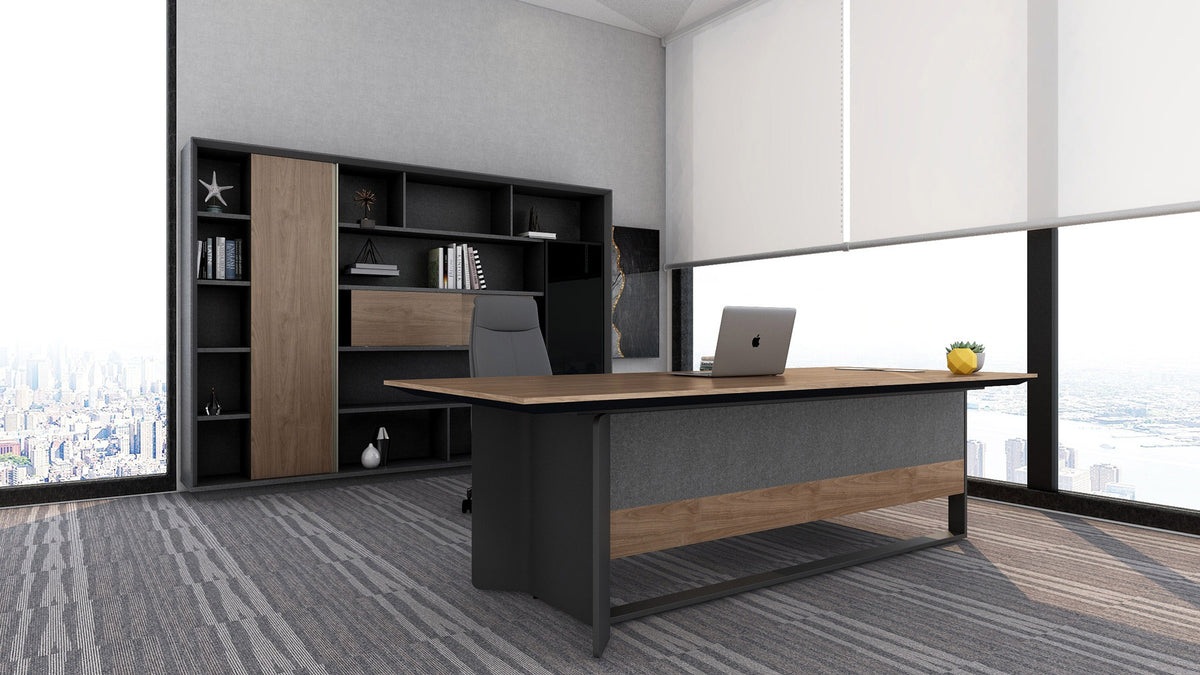2.4m Executive Desk Office Fit Out Furniture Melbourne Australia