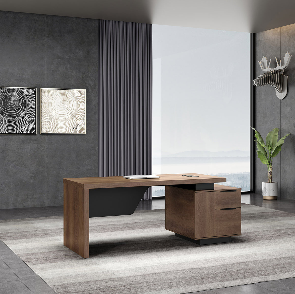 Executive Desk 1.8M Modern Office Desks Furniture Adelaide Australia