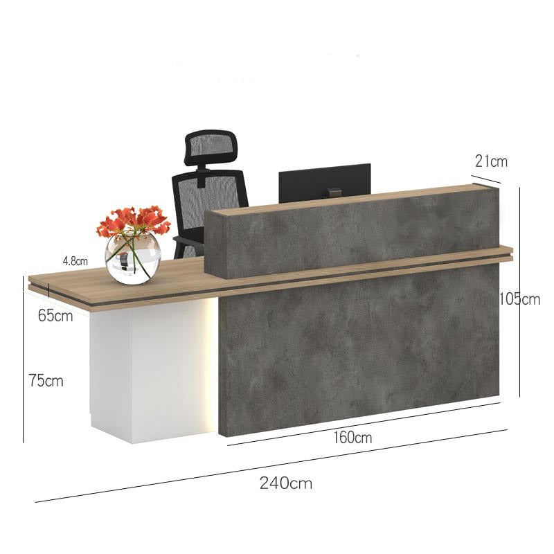 Hera 2.4M Reception Desk Counter Desks- Left