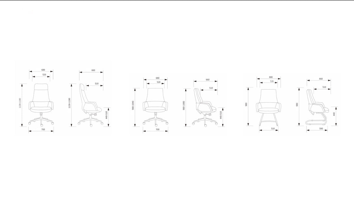 Astery Modern High Back Executive Office Chair Genuine Leather- Light Brown