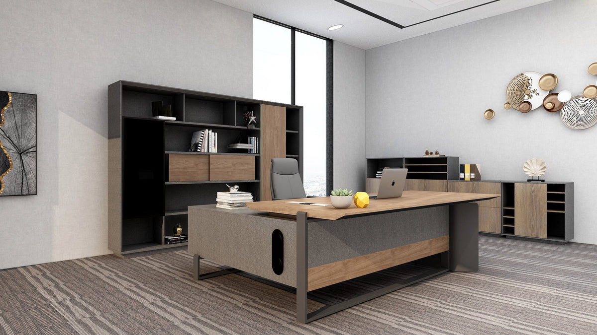 2.4m Executive Desk Office Fit Out Furniture Melbourne Australia