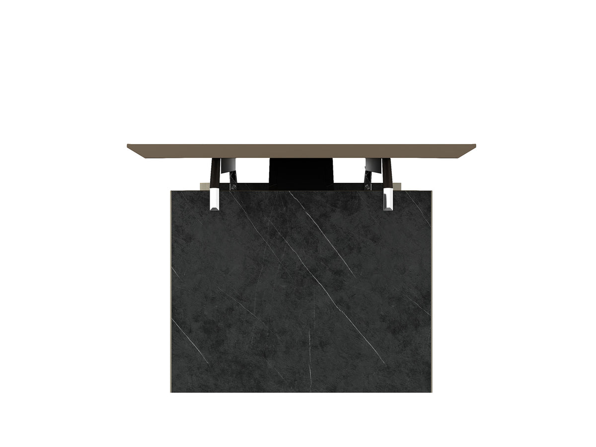 Knight Executive Office Desk 1.8M With Return Brown Oak